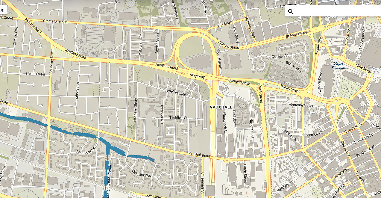 Civil War Liverpool Map